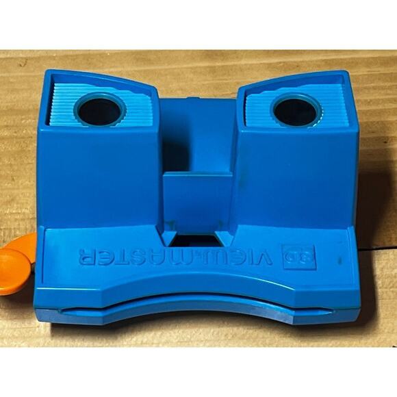 VTG Viewmaster blue model G View Master Viewer Toy Stereoscope w/ 7 slides &case - Picture 5 of 6